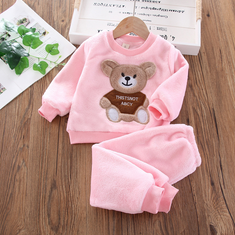 새로운 겨울 아기 소녀 소년 홈웨어 세트 가을 패션 플 - Baby Clothing Dividers 리뷰 및 가격